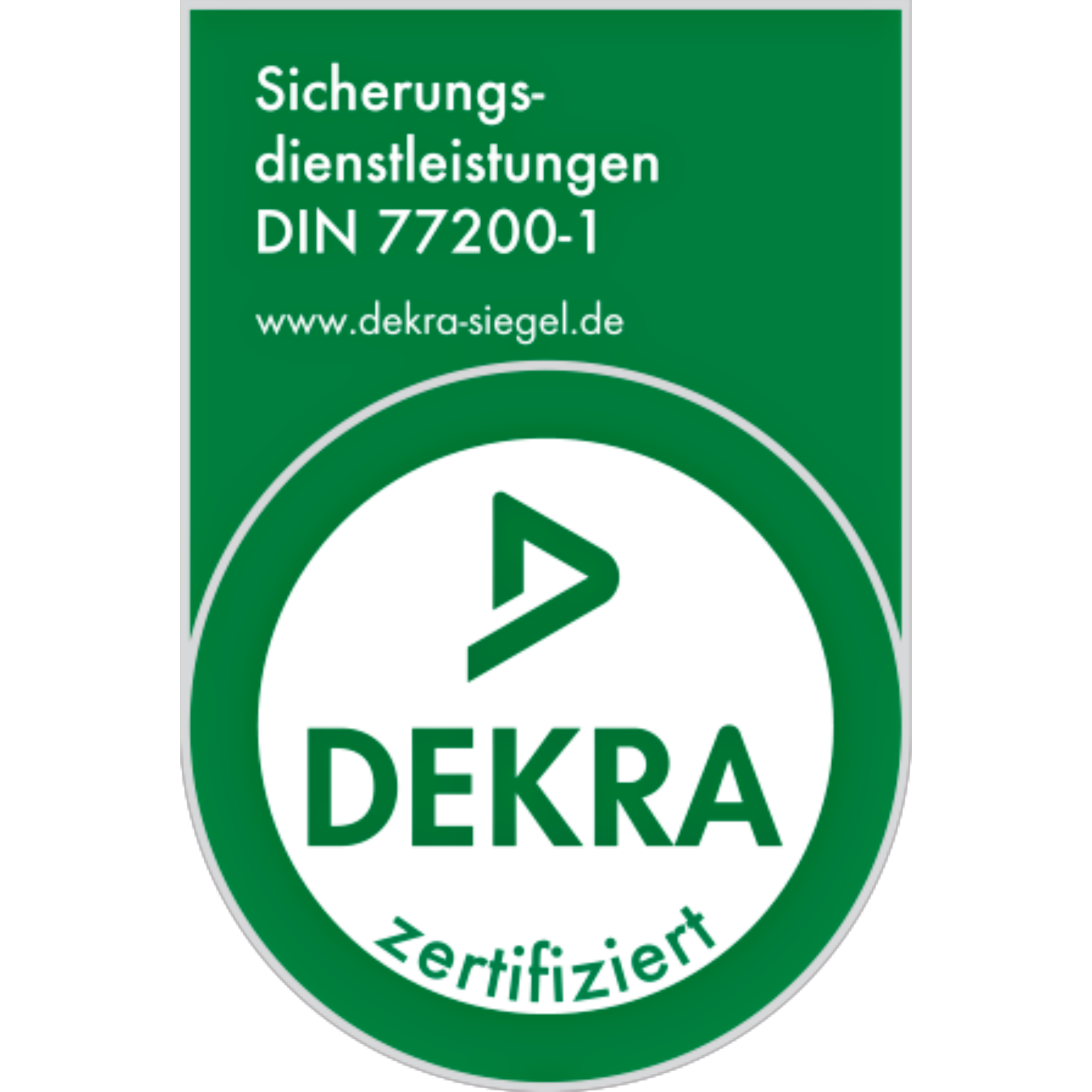 DEKRA DIN 77200-1 Zertifikat - Deutsche Norm für Sicherungsdienstleistungen